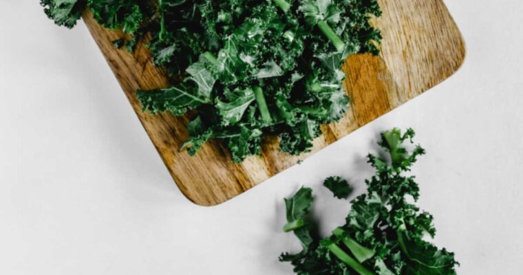 Vegan Cheese and Onion Kale Crisps