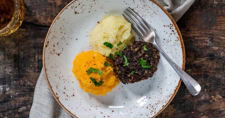 Vegan Haggis Neeps and Tatties