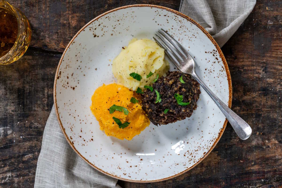 Vegan Haggis Neeps and Tatties