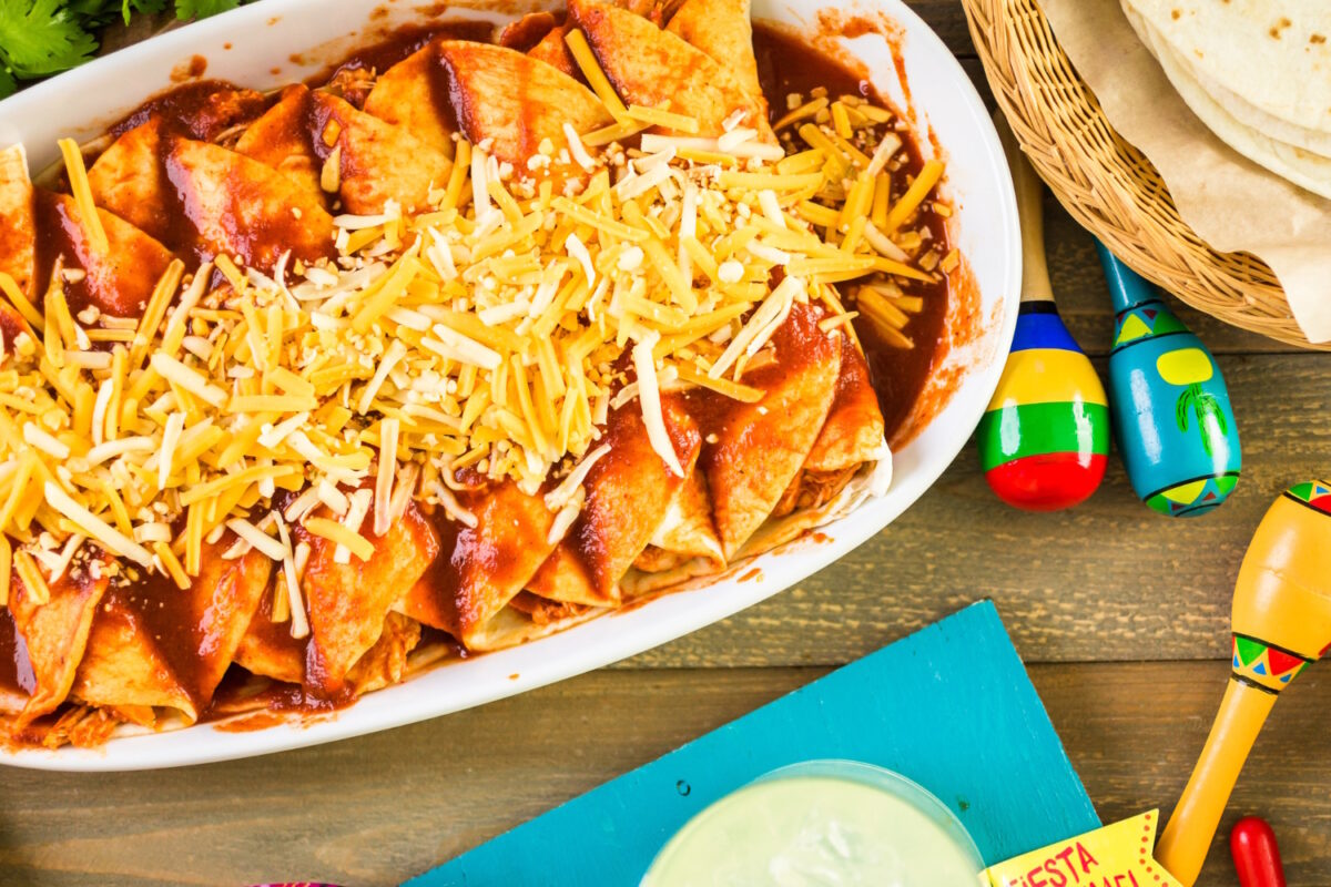 Easy Vegan Recipe for Chicken Enchiladas