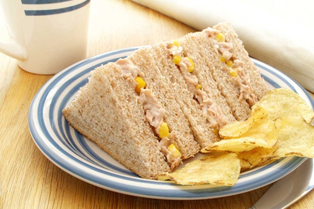 Plant-Based Tuna and Sweetcorn Sandwiches