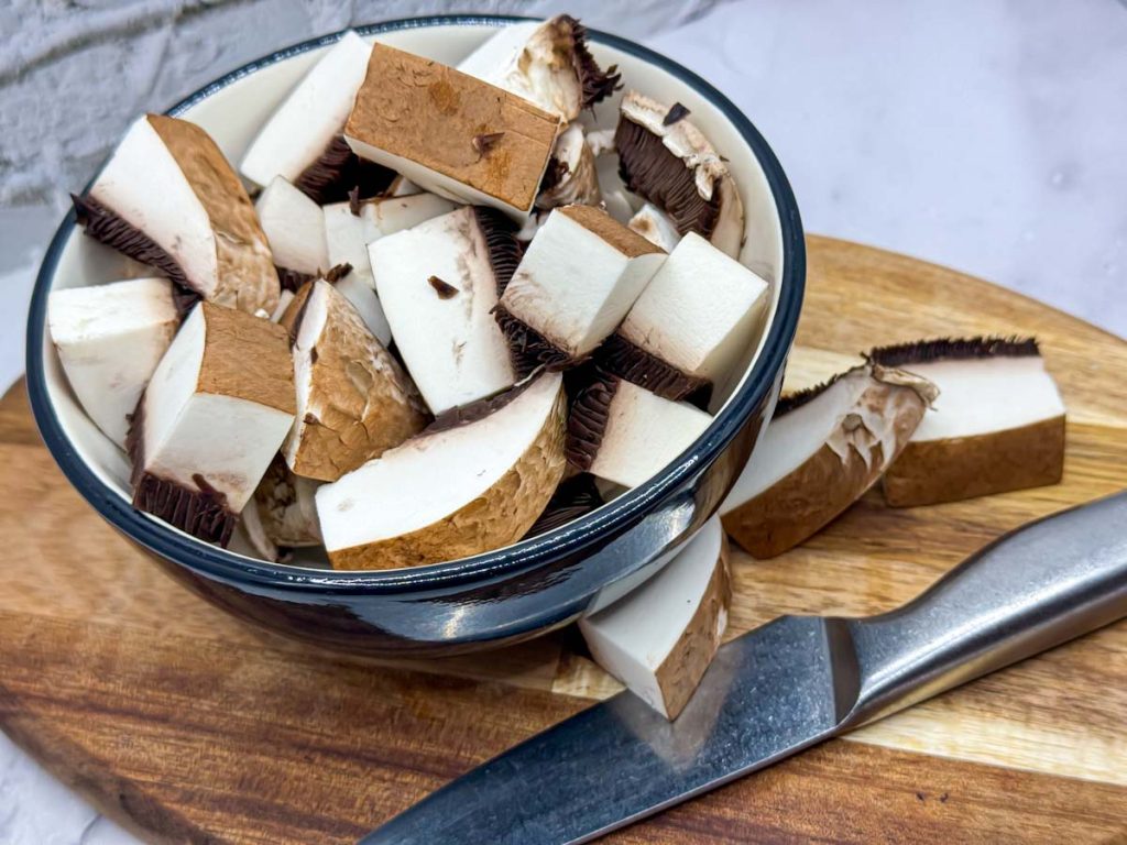 Chopped Portobello Mushrooms