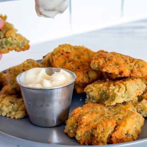 Crispy Samphire and Pickle Fritters