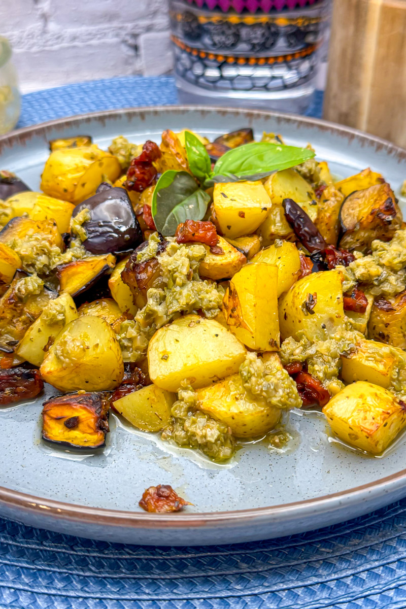 Roasted Aubergine and Potato Salad