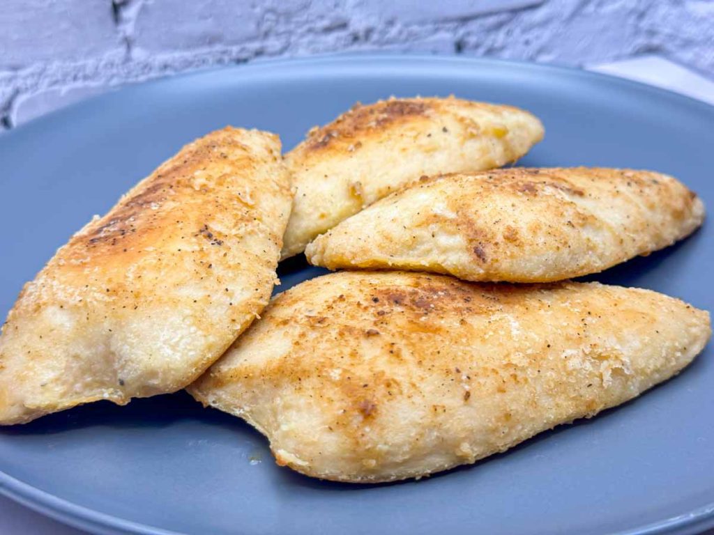 Crispy Coated Vegan Chicken Breasts