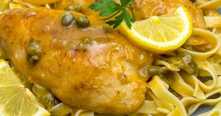 Vegan Chicken Piccata Recipe (with Lemon and Capers)