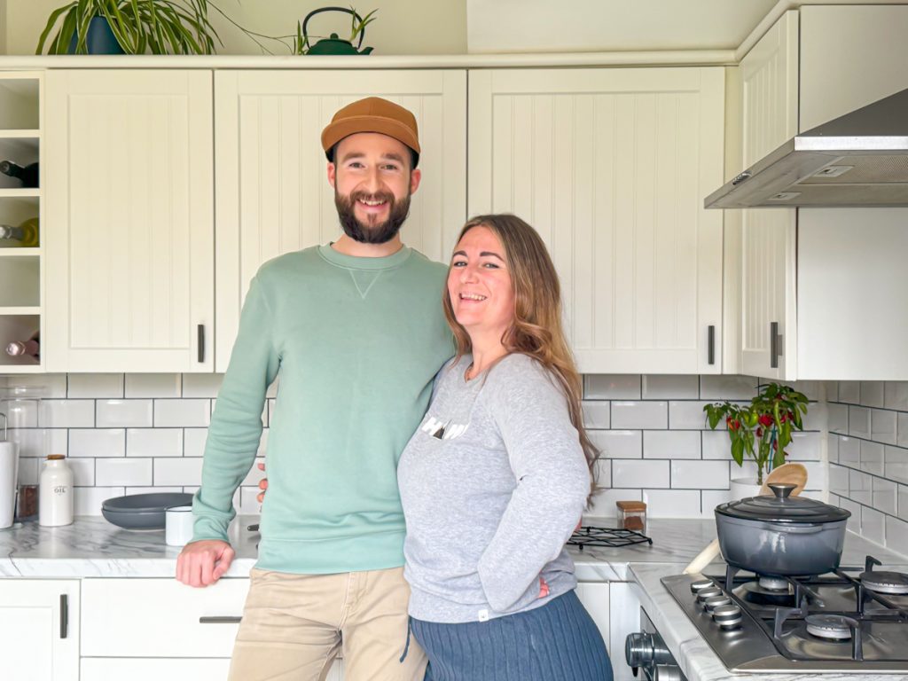 Alex and Katherine in kitchen